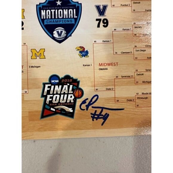Eric Paschall signed autographed Villanova Wildcats 2018 bracket 8x10 Photo JSA - Picture 2 of 3